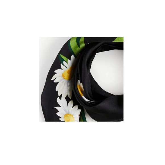 NWT Ann Taylor Silk Mini Square Scarf - Picture 3 of 8